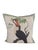 English Vintage British Colonial Style Linen Toucan Accent Pillow For Sale - Image 3 of 12