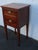 Traditional Early 1900s Flame Mahogany Inlay Nightstand Bedside Side End Table 6921 For Sale - Image 3 of 15