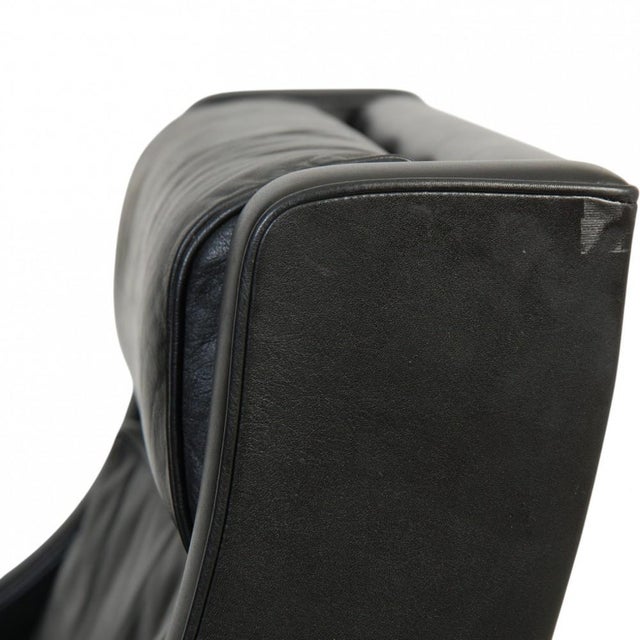 1980s 2431 Lounge Chair in Black Leather by Børge Mogensen, 1980s For Sale - Image 5 of 18
