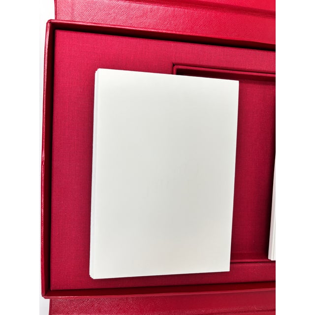 Cartier Cartier Paris Luxury Stationery Set, Red Dragons Design, France, 1990s For Sale - Image 4 of 10