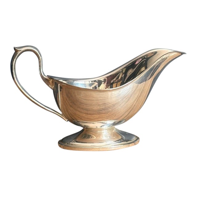 Mid 20th Century Silverplate Gravy Boat For Sale