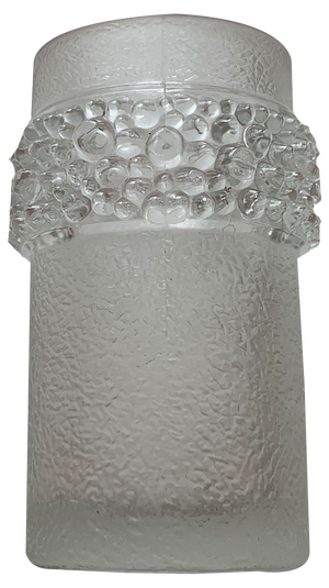 Vintage French Glass Spike Vase, 1970s