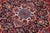 1980s Shabby Chic Persian Red/Blue Wool Rug - 8'0'' X 11'11'' For Sale - Image 5 of 10