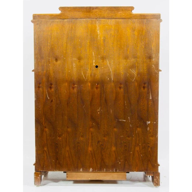 Brown Vintage Oak Wooten Crafts Desk Doors Opening to a Fold Down Writing Surface, Drawers, & Slots, For Sale - Image 8 of 9