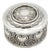 Vintage Cylindrical Silver Box For Sale