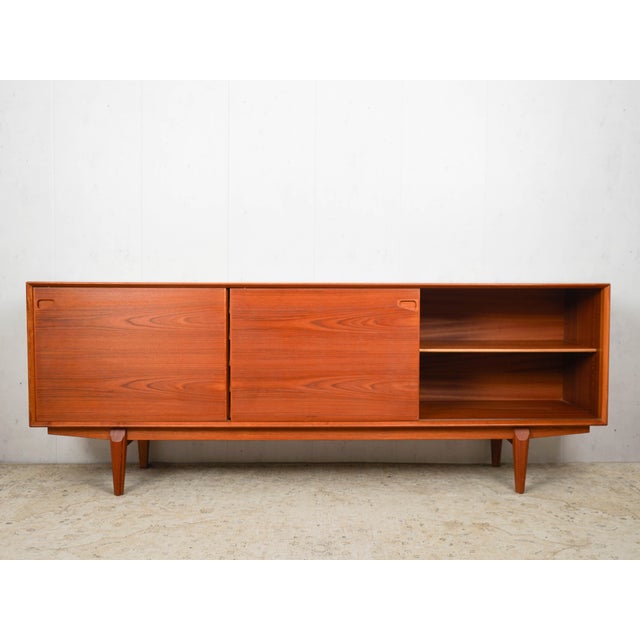 Mid-Century Modern Mid-Century Danish Teak Sideboard by Henry Rosengren Hansen for Skovby, 1960s For Sale - Image 3 of 13