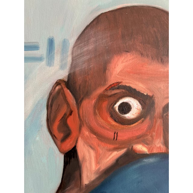 "Stand Up", Oil on Canvas Painting by Seromo Okoro For Sale - Image 6 of 6