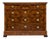 French Restoration Burled Walnut Chest of Drawers With Carrara Marble, Circa 1830 For Sale