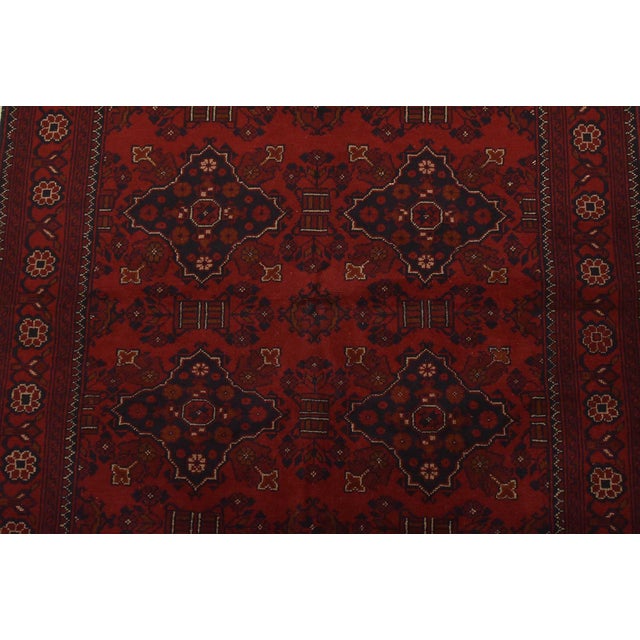 2020s Turkmen Rug 4’1” X 6’6” Red Wool Tribal Hand-Knotted Oriental Carpet For Sale - Image 5 of 12