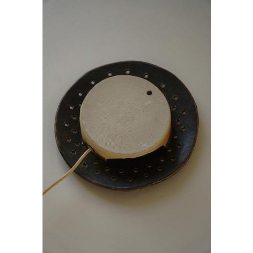 Mid-Century Danish Organic Sculptural Ceramic Wall Sconce, 1970s For Sale - Image 11 of 18