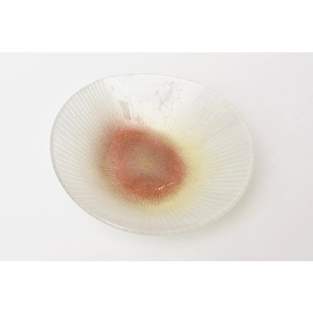 Maurice Heaton Vintage Maurice Heaton Glass Bowl With Sun Ray Design For Sale - Image 4 of 10