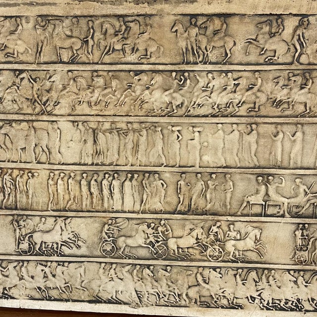 Sculpture Materials Greek Bas-Relief Frieze, 1800s, Stucco For Sale - Image 7 of 16