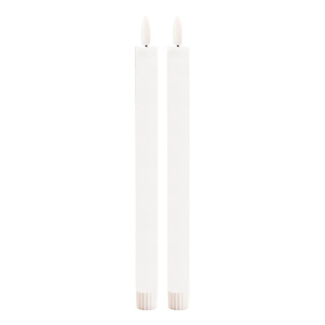 FIA WickWhite Taper Candle (Set of 2) For Sale