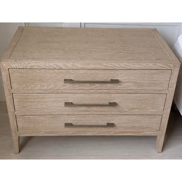 Contemporary Restoration Hardware French Contemporary Closed Nightstands – Pair For Sale - Image 3 of 5