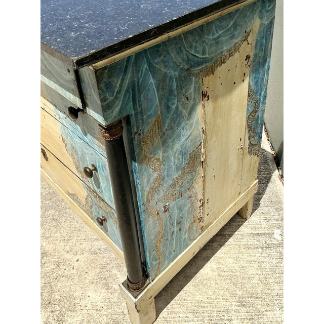 Vintage Hand-Painted Drapery Swag Motif Dresser For Sale In West Palm - Image 6 of 16