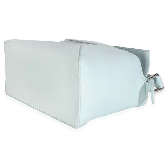 Animal Skin Blue Iceberg Classic Calfskin Small Puzzle Edge Bag For Sale - Image 7 of 9