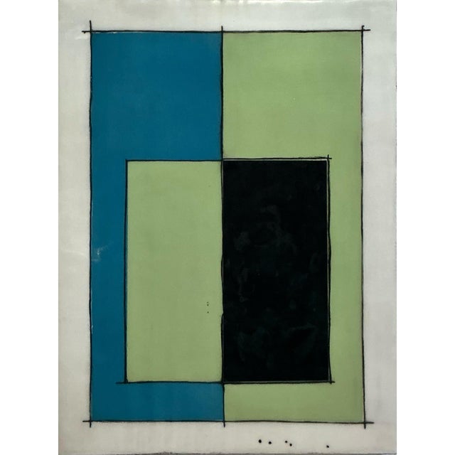 Original Encaustic Mixed Media Installation by Gina Cochran - 9 Panels - "And Away We Go" For Sale - Image 9 of 11
