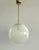 Vintage Brass Pendant with Murano Tessuto Glass Sphere from Venini, 1970s For Sale - Image 12 of 16