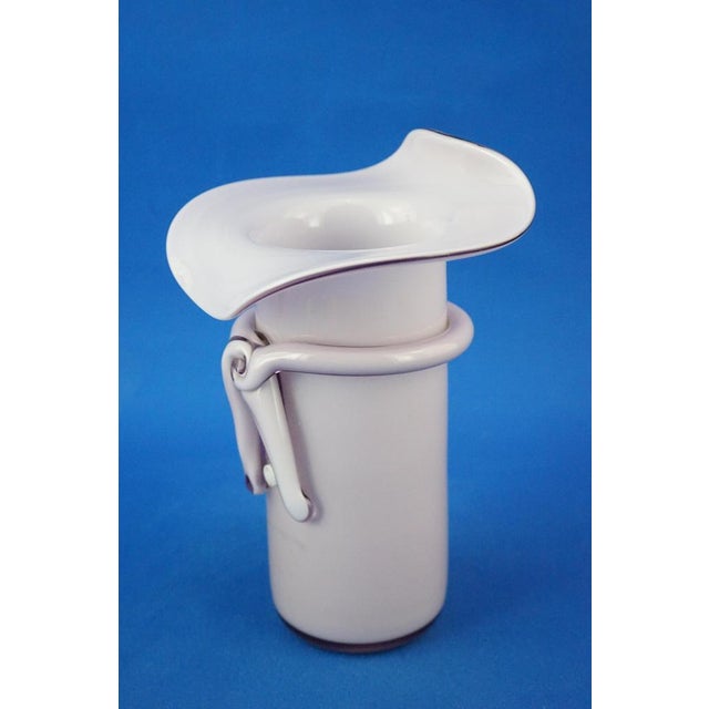 20th Century Purple Sommerso Glass Hat Vase from La Murrina, Italy, 1970s For Sale - Image 6 of 18