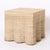 Pair of Woven Reed Square Ghost Drapery Stands For Sale - Image 4 of 9