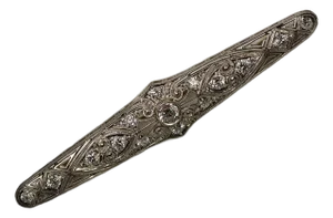 Late 20th Century Platinum Edwardian Brooch