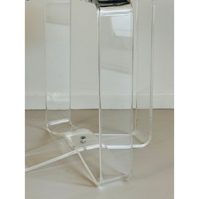 1970s Mid Century Lucite Vanity Stool For Sale In Palm Springs - Image 6 of 12
