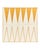 Contemporary Misette Backgammon Linen Napkins, Set of 4, Camel For Sale - Image 3 of 3