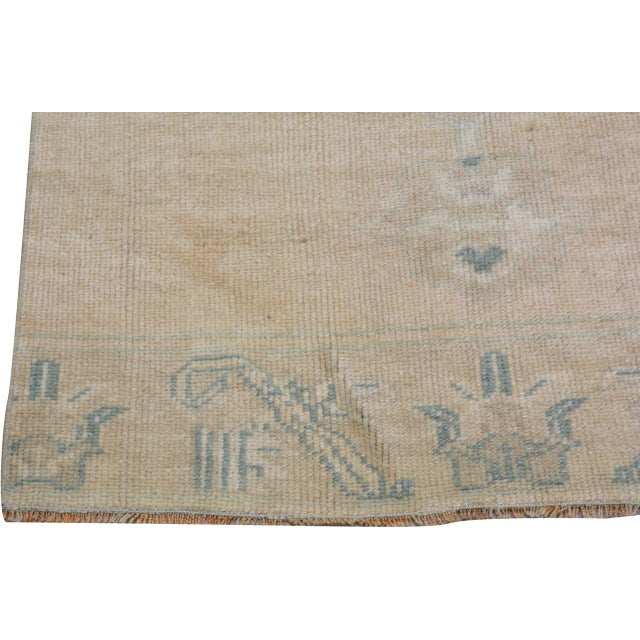 Vintage Turkish Anatolian Hand Knotted Wool Rug, 3'x12'2'' For Sale - Image 4 of 4