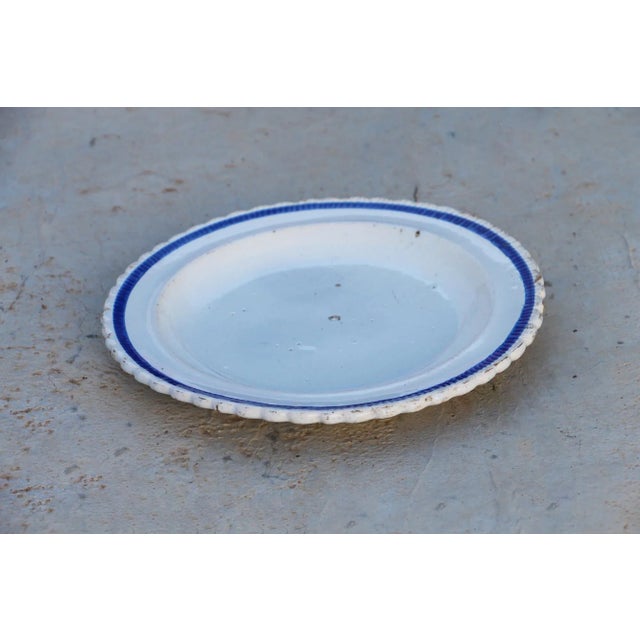 18th Century French Plate, Faience, Glazed Earthenware For Sale - Image 4 of 8