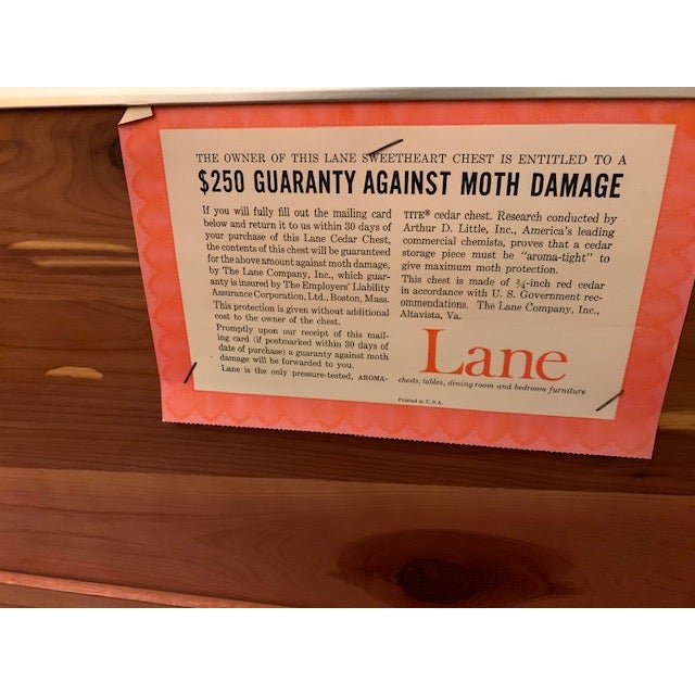 Mid-Century Modern Vintage Lane Sweetheart Chest Mid Century Modern For Sale - Image 3 of 12