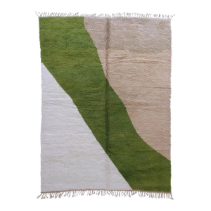 Olive Green Moroccan Rug - 11.2 X 8.2 Ft