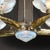 Art Deco Brass Petitot Chandelier W/ Glass Rods & Opalescent Glass Shades For Sale - Image 16 of 18