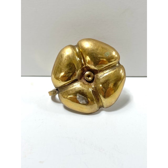 Brass 1980s Mini Brass Place Setting Candle Holders - Set of 8 For Sale - Image 8 of 8