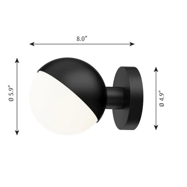 Vilhelm Lauritzen 'Vl Studio' Metal and Glass Wall Lamp for Louis Poulsen For Sale In Los Angeles - Image 6 of 13