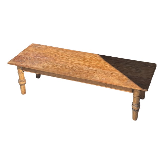 Vintage Coffee Table in Indonesian Brown Teak, 1980s For Sale