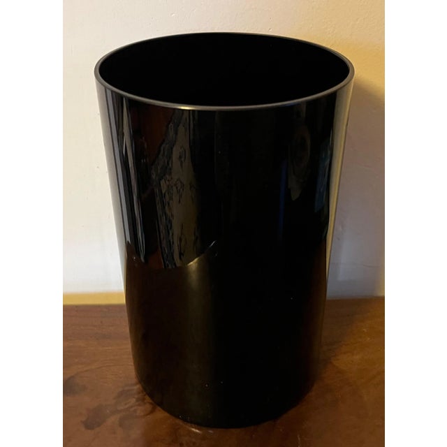 Art Deco Amethyst Glass Cylinder Vase For Sale - Image 10 of 13