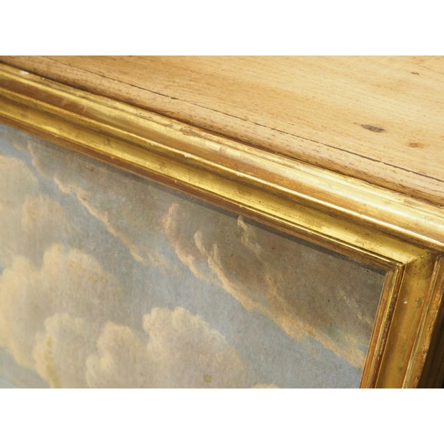 Gold 18th Century French Port Scene Oil Painting From Provence For Sale - Image 8 of 12