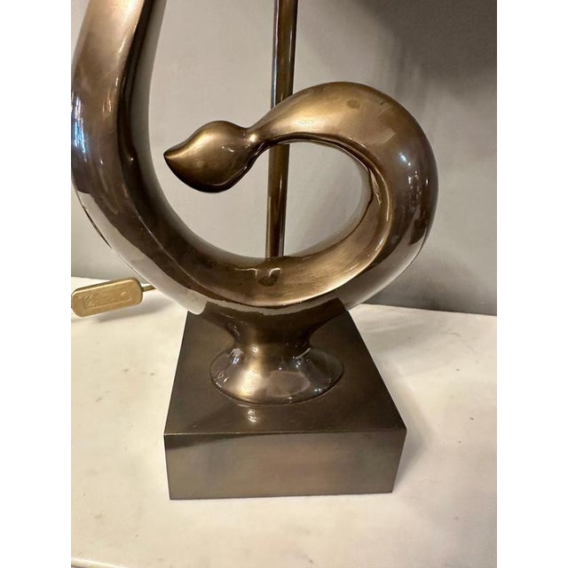 1980s French Extendable Brass Table Lamps, 1980s, Set of 2 For Sale - Image 5 of 11