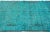 Textile Handmade Turquoise Persian Overdyed Wool Rug With Allover Pattern 4 X 6 For Sale - Image 7 of 8