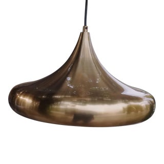 Mid-Century Danish Style Brass Pendant For Sale