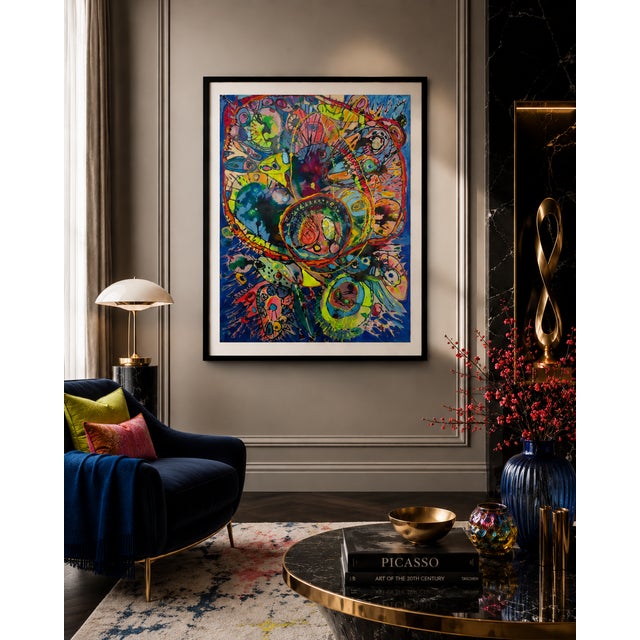 Paint Space Odyssey: Wheel of Time - Fran Bull, C. 1990s For Sale - Image 7 of 8