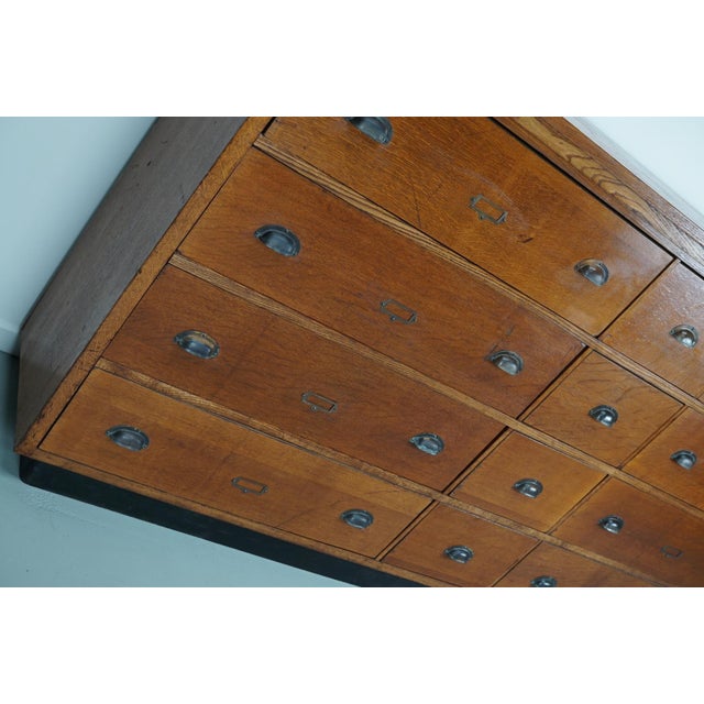 Large Dutch Oak Apothecary Cabinet, 1930s For Sale - Image 15 of 18