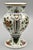 Royal Delft polychrome vase with a lovely pinched waist and foot. It is hand painted Dutch Delft and has the maker's mark...