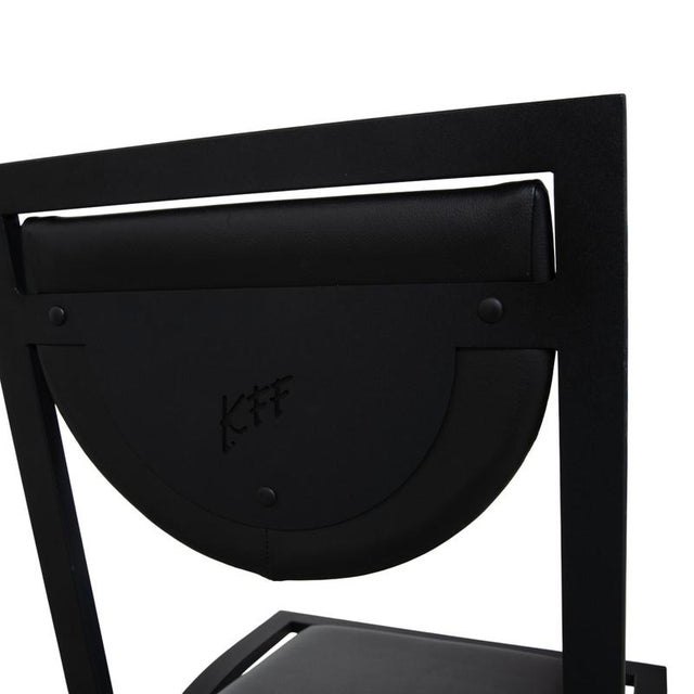 Black Leather Cosinus Chairs from KFF, Set of 6 For Sale - Image 9 of 18