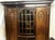 Monumental Study Bookcase with Beveled Crystal Glass Panes, Germany, 1910 For Sale - Image 3 of 18