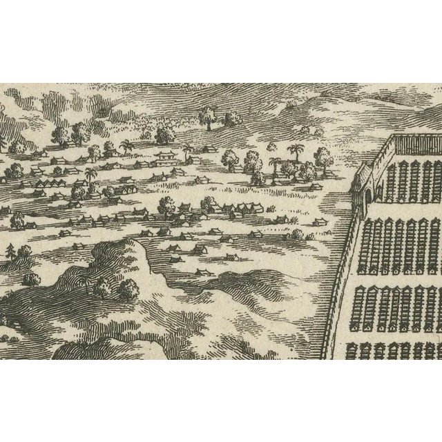A Detailed Engraving of Guangzhou, 1674 For Sale - Image 4 of 7
