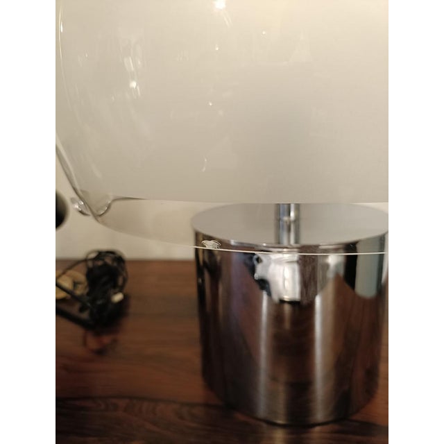 Silver Porcino Table Lamp by Luigi Caccia Dominioni for Azucena, 1970s For Sale - Image 8 of 9