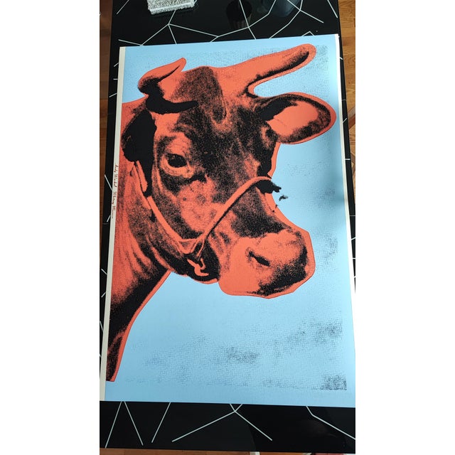 After Andy Warhol, Blue Cow, Print For Sale - Image 6 of 7