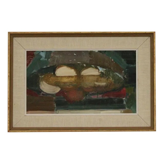 Lars Stenstad, Dry Fruits, 1956, Oil on Canvas, Framed For Sale