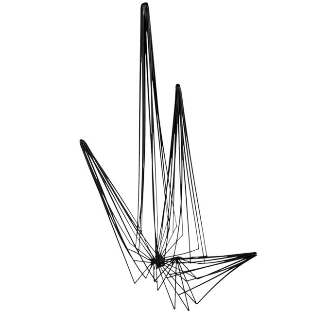 Abstract Brutalist Wire Mountain Sculpture in Black For Sale - Image 10 of 11